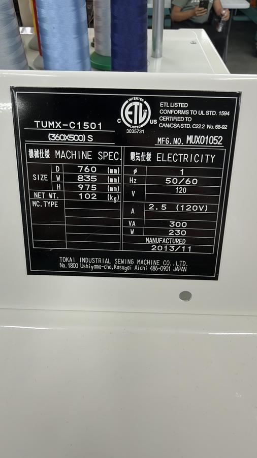 Refurbished 2013 Tajima TUMX-C1501