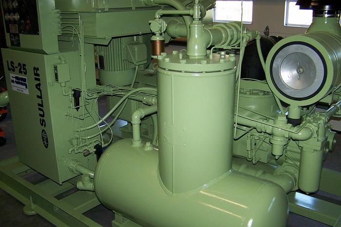 Refurbished Sullair LS25 200H Rotary Screw Air comp, 1 year airend Warranty, 460 Volt