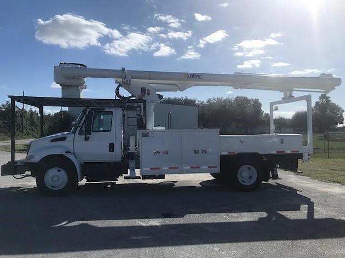 Used 2012 International 4300 Altec LRV65 65ft Flatbed Bucket Truck - C14809