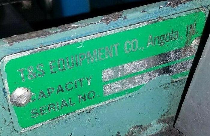 Used T & S 1000 Lb. Scissor Lifting Lift Cart 48" High with Roller Top