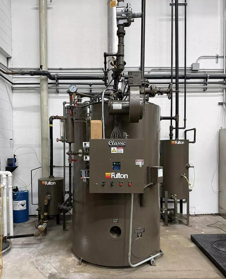 Used Fulton 50HP 150PSI Classic Vertical Tubeless Steam Boiler - Model FB-050-A - Natural Gas - 2017