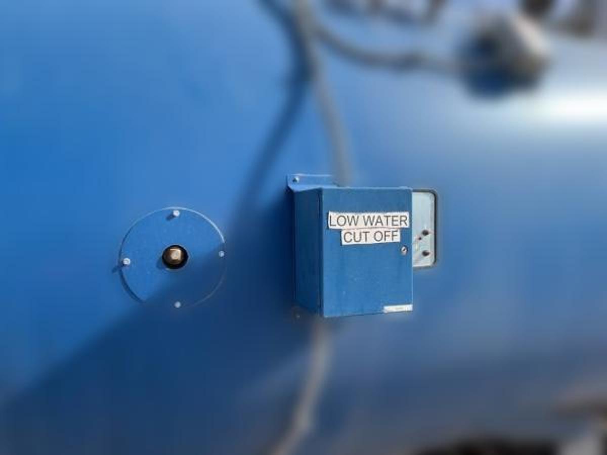 Used 250 HP Hurst 500 Series Scotch Marine Hot Water Boiler – 125 PSI – 2013