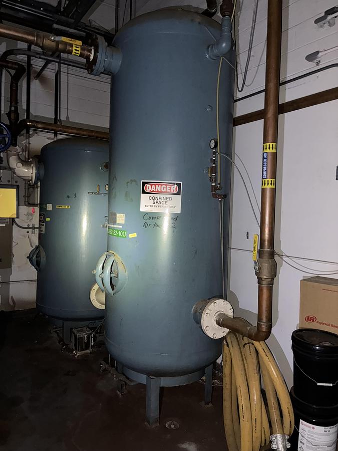 Used Delta Mechanical Compressed Air Tank System – 125 PSI