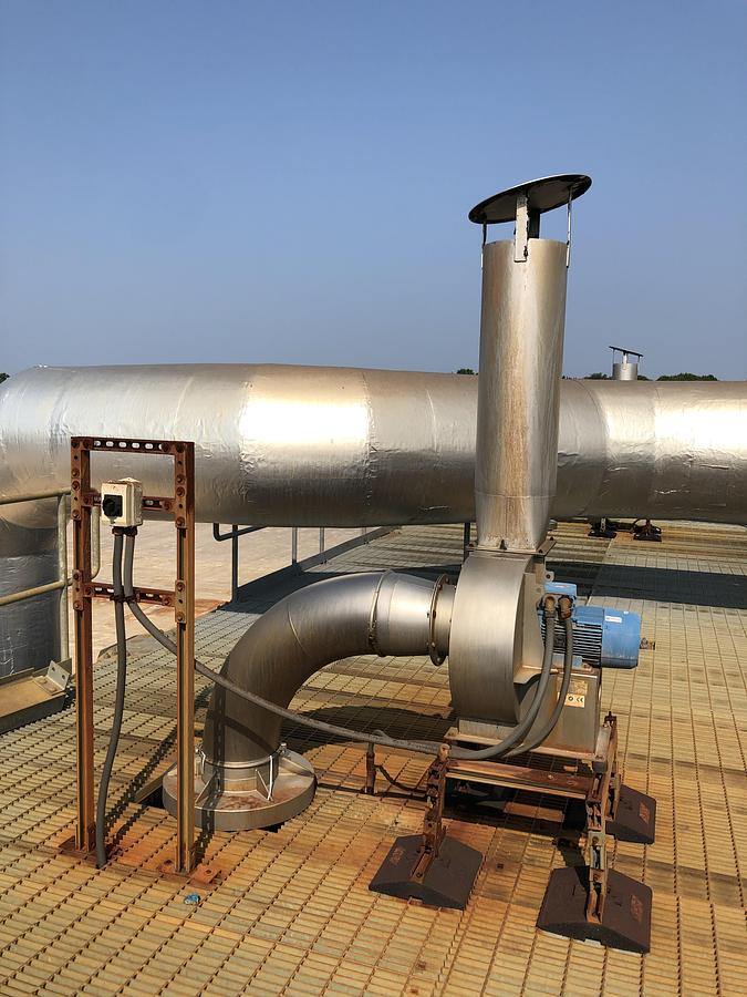 Used Industrial Ventilation Fan Package - Skyplume Exhaust System & Rotodyne CV-250/400-P16K30