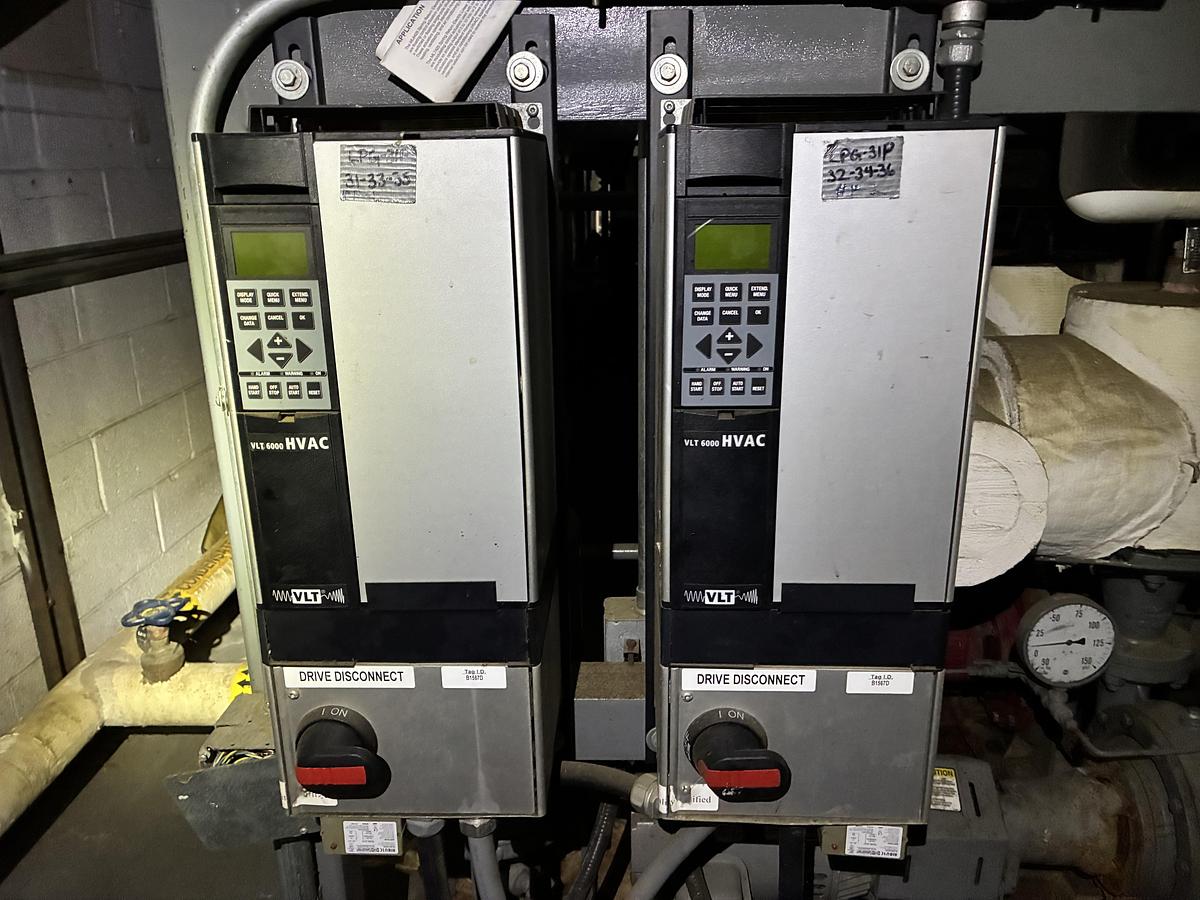 Used Industrial VFD-Controlled Pump System with Dual Danfoss Drives