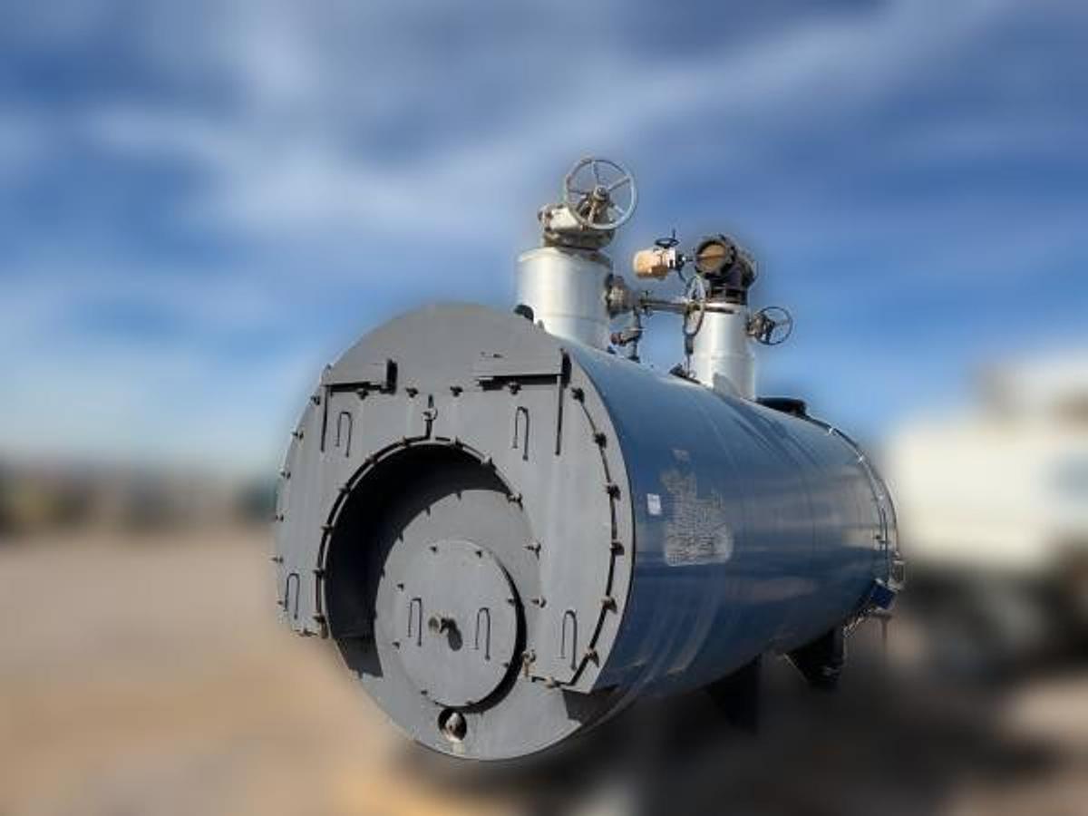 Used 250 HP Hurst 500 Series Scotch Marine Hot Water Boiler – 125 PSI – 2013