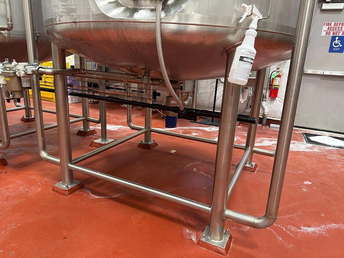 Used 2022 JBT A&B Process Systems Stainless Steel Jacketed Tank with Mixer — MAWP 14.9 PSI @ 200°F — S/N 2106760303A