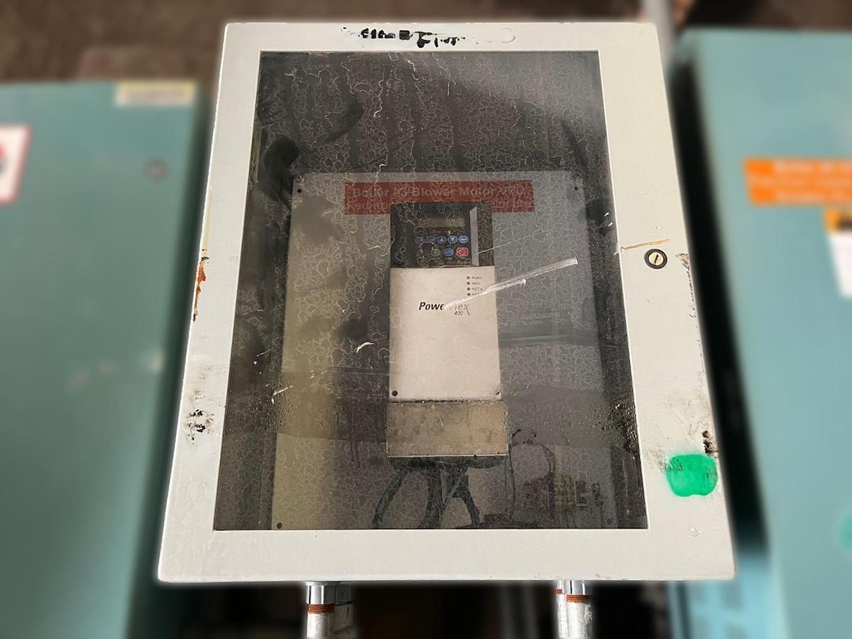 Used Burnham 700 HP 150 PSI Industrial Steam Boiler - 3P-700-50-LB with Cleaver Brooks Controls