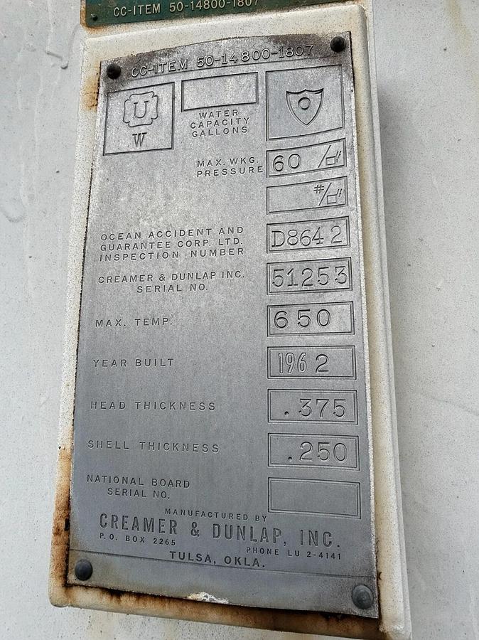 Used Propane & Condensate Storage Tank Farm — Multiple Vessels, Various Years