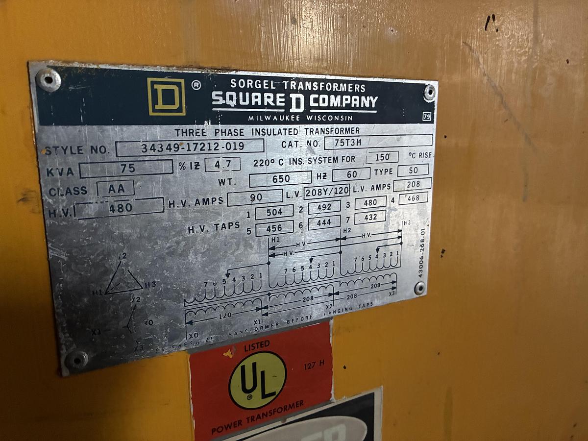 Used Square D Electrical Substation System for Diesel Generator Integration