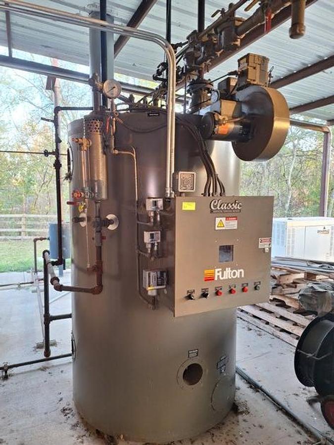Used Fulton ICS-50 Classic 50HP 150 PSI Vertical Tubeless Steam Boiler  Natural Gas 2022