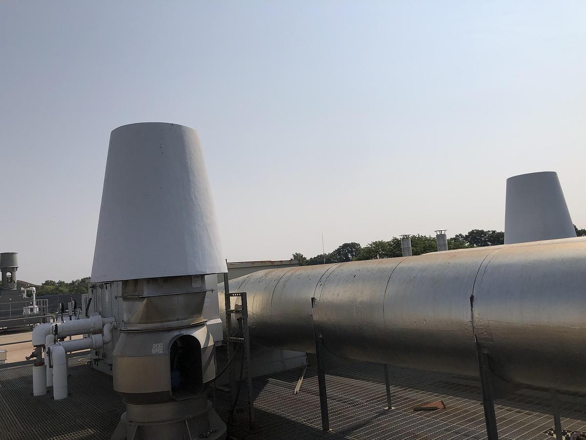 Used Industrial Ventilation Fan Package - Skyplume Exhaust System & Rotodyne CV-250/400-P16K30