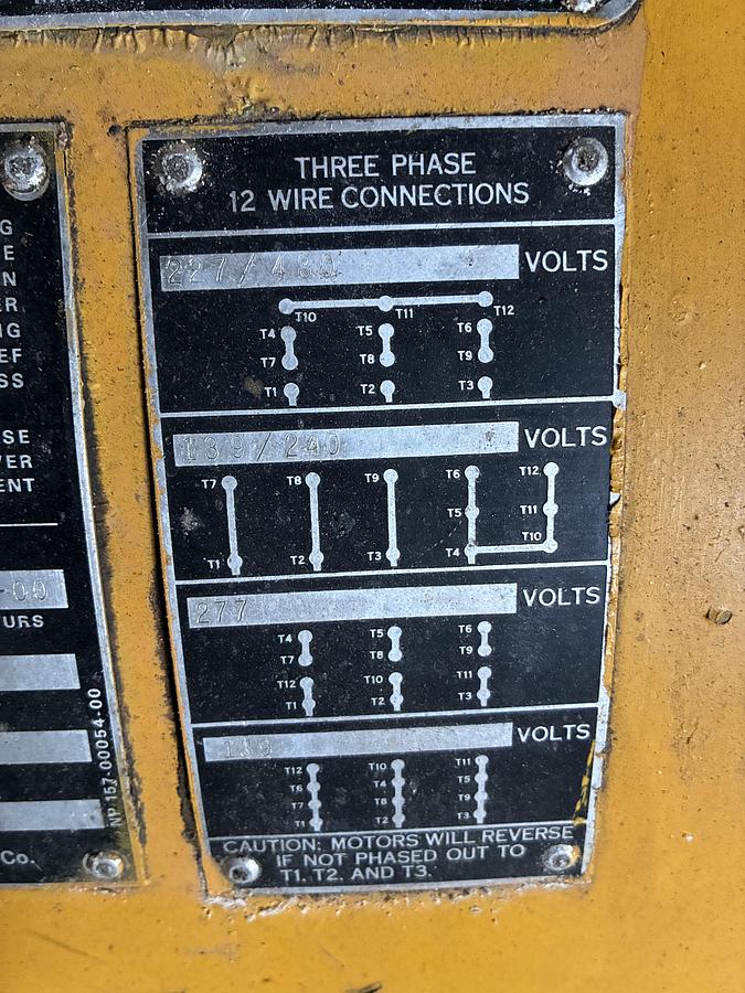 Used Caterpillar D343 Diesel Emergency Generator Set with KATO Engineering Alternator