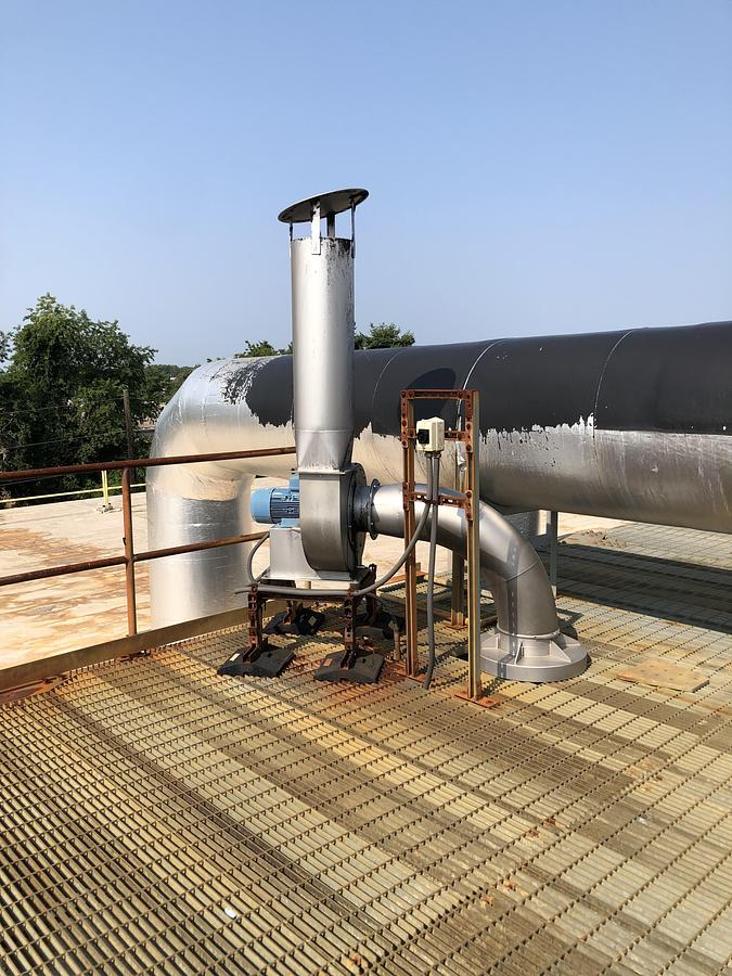 Used Rotodyne CV-250/400-P16K30 Centrifugal Fan with Vertical Discharge System (2021)