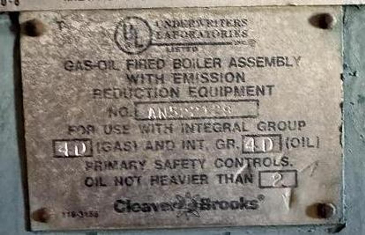 Used Cleaver Brooks 250HP 15PSI CB Packaged Low Pressure Steam Boiler - Model CBLE - Rebuilt