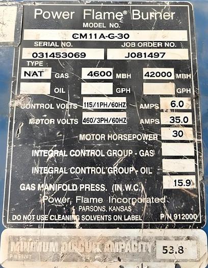 Used 2014 Superior Boiler Model 8-X-5000