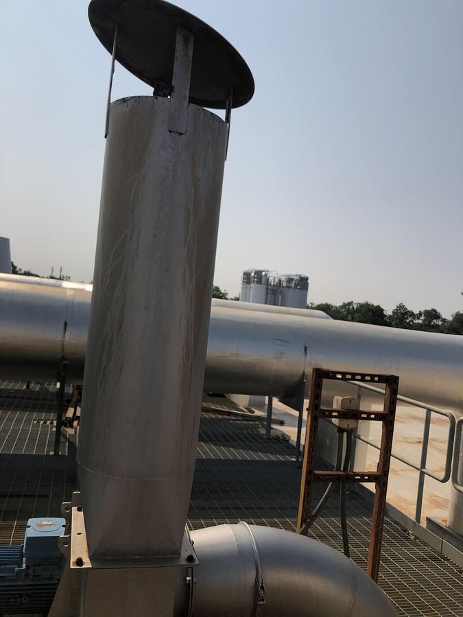 Used Industrial Ventilation Fan Package - Skyplume Exhaust System & Rotodyne CV-250/400-P16K30