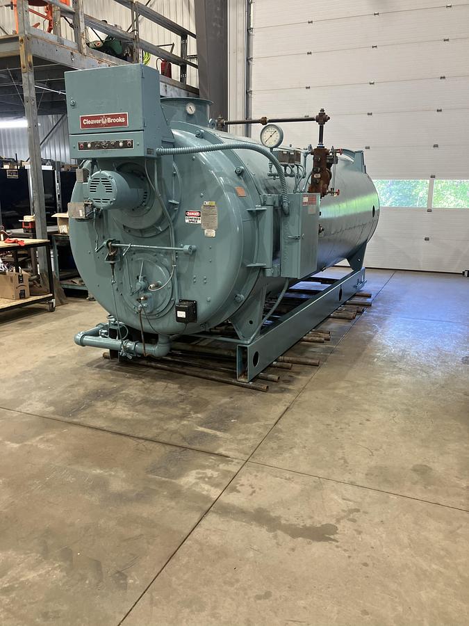 Used Cleaver Brooks 200HP 150PSI Packaged Steam Boiler CB 700-200 Natural Gas 1988