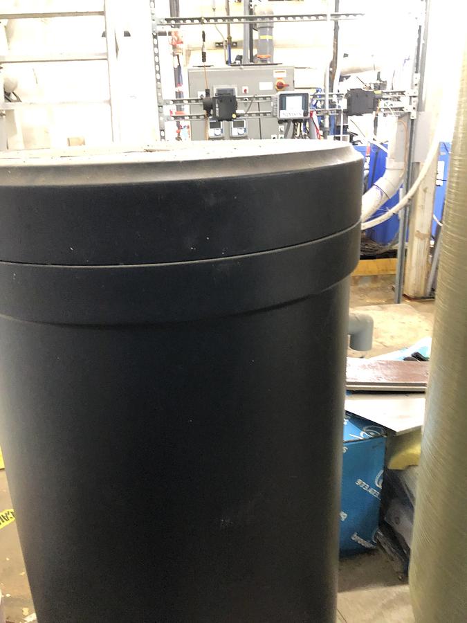 Used Clack Water Treatment System with Polyethylene Tanks