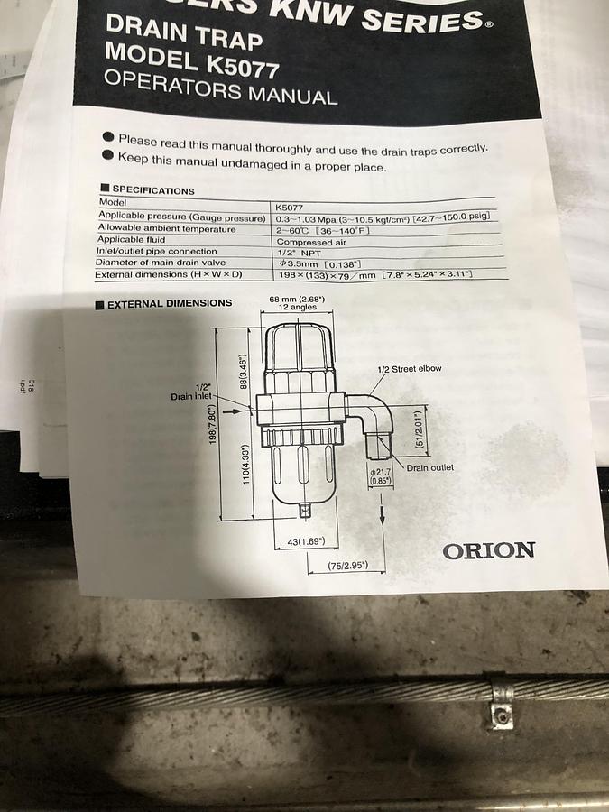 Used Kobelco Oil-Free Rotary Screw Air Compressor KNWA1-G/H