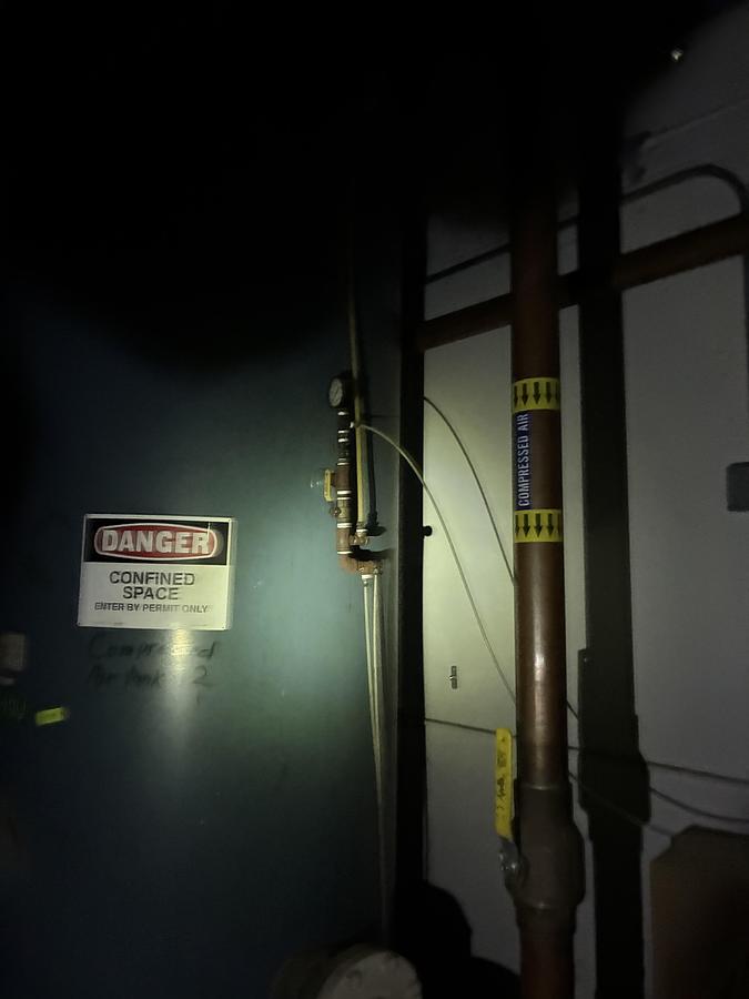 Used Delta Mechanical Compressed Air Tank System – 125 PSI