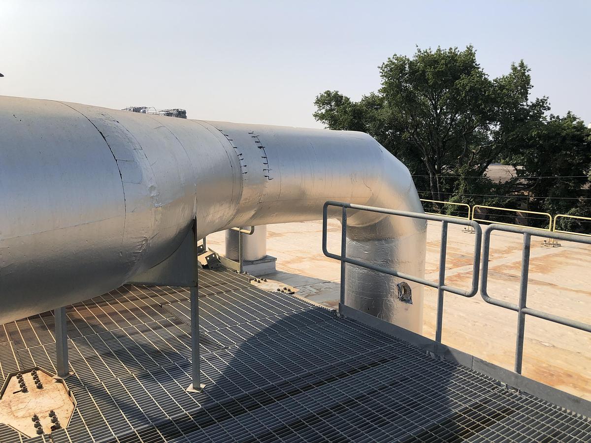 Used Skyplume EF-1 G1-ELLV-30 Exhaust Fan with Vertical Discharge Stack