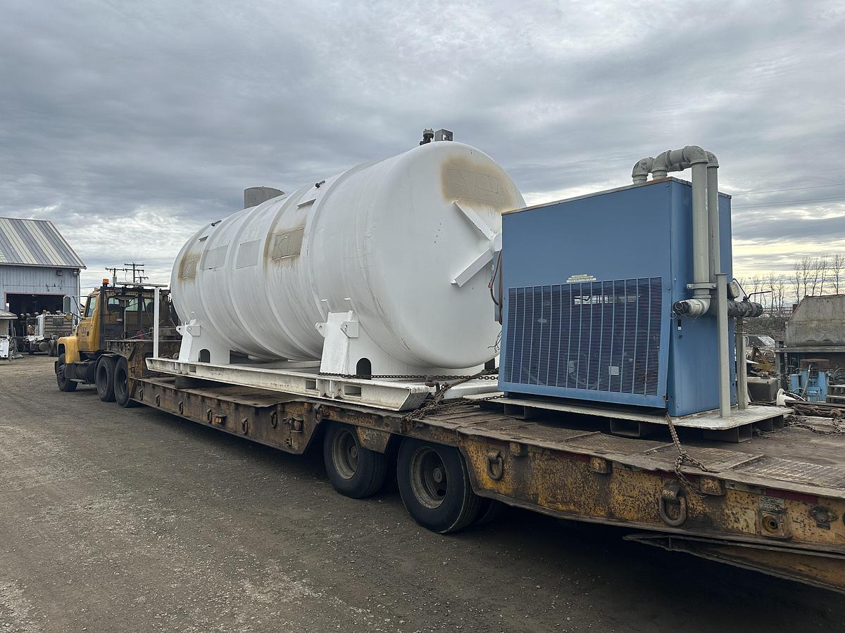 Used Cryenco 5000 Gallon Liquid Oxygen LOX Cryogenic Storage Tank 2000 PSI 1992 with Great Lakes Refrigeration System