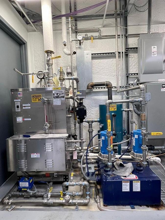 Used Sussman SSB138 Stainless Steel Electric Steam Boiler - 138 kW, 480V 3-Phase, ASME, w/Shipco Pumps (NB# 117964)