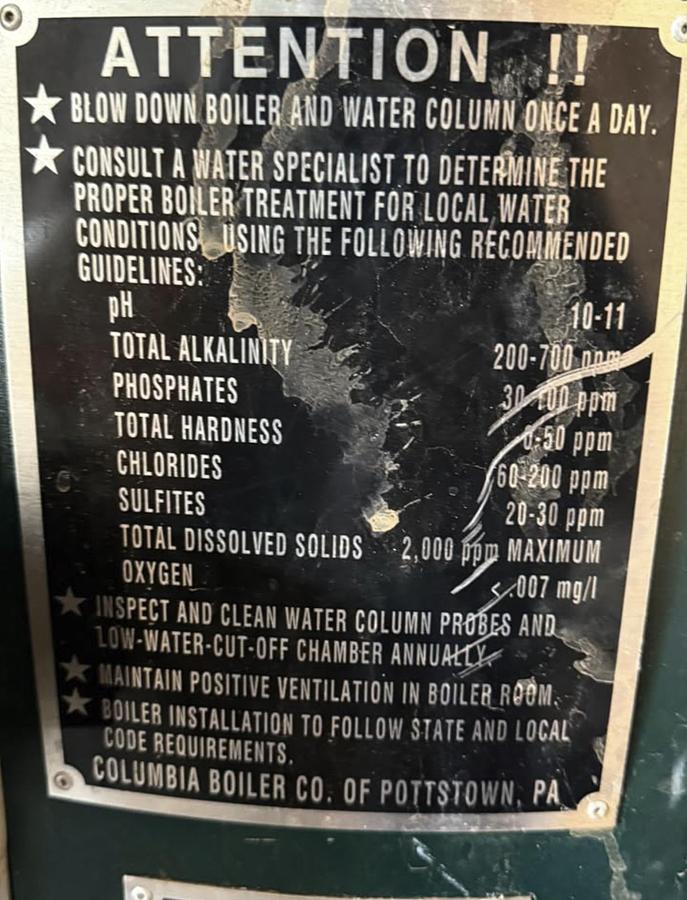 Used Used 2014 Columbia 20HP 150PSI Steam CT-20