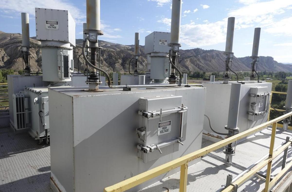 Used 3-Field Dry Electrostatic Precipitator (ESP) System from Biomass Boiler - (3) NWL 100 kV T/R Sets, Rappers, Hoppers, Ash Conveyor & Control Building