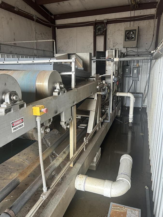 Used McNeill Water Wastewater Filter Belt Press Model FPP152B Serial 0302006 Sludge Dewatering