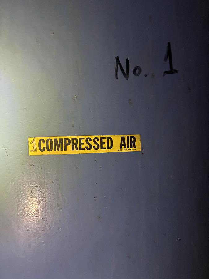 Used Industrial Compressed Air Receiver Tank - Vertical Storage Vessel