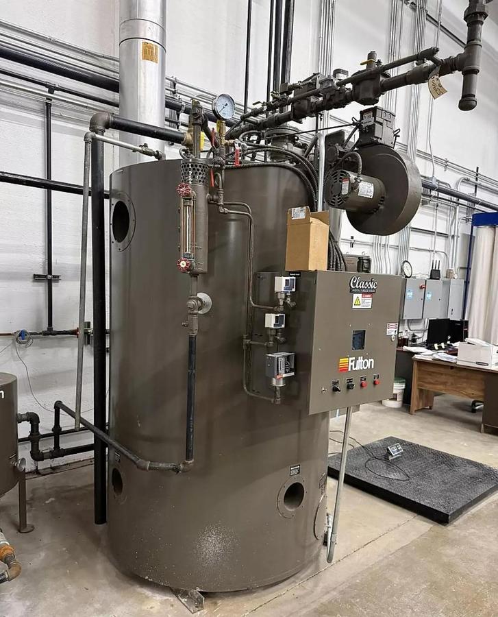 Used Fulton 50HP 150PSI Classic Vertical Tubeless Steam Boiler - Model FB-050-A - Natural Gas - 2017