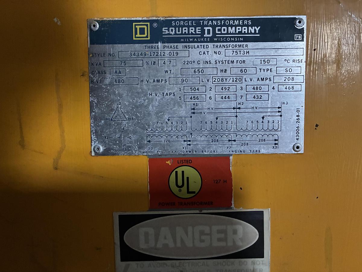 Used Square D Electrical Substation System for Diesel Generator Integration