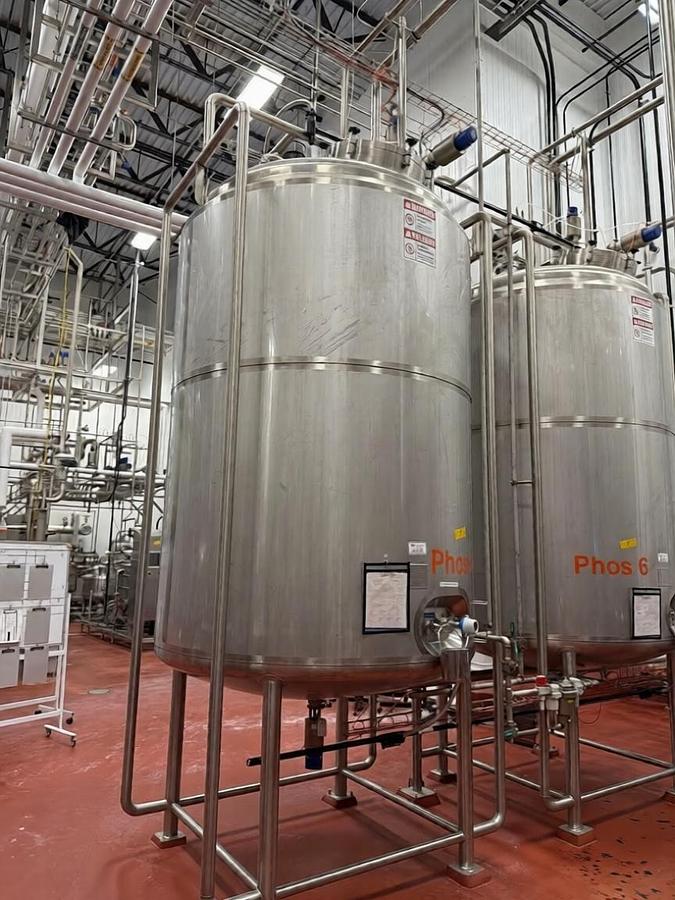 Used 2022 JBT A&B Process Systems Stainless Steel Jacketed Tank with Mixer — MAWP 14.9 PSI @ 200°F — S/N 2106760303B