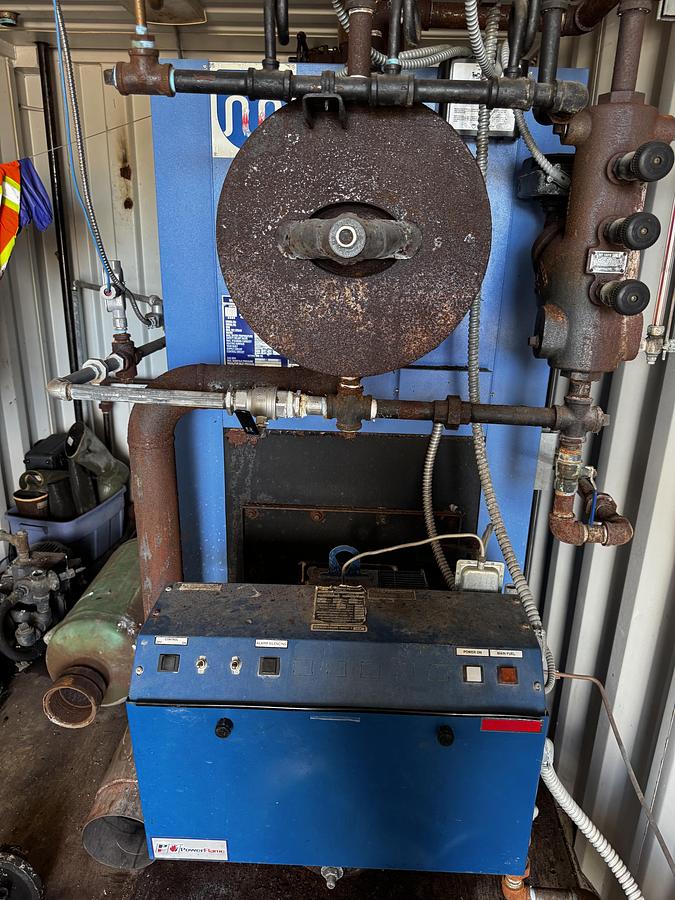 Used Unilux 28HP 150PSI Flexible Water Tube Steam Boiler 2F 100 HS in 20-Foot Container