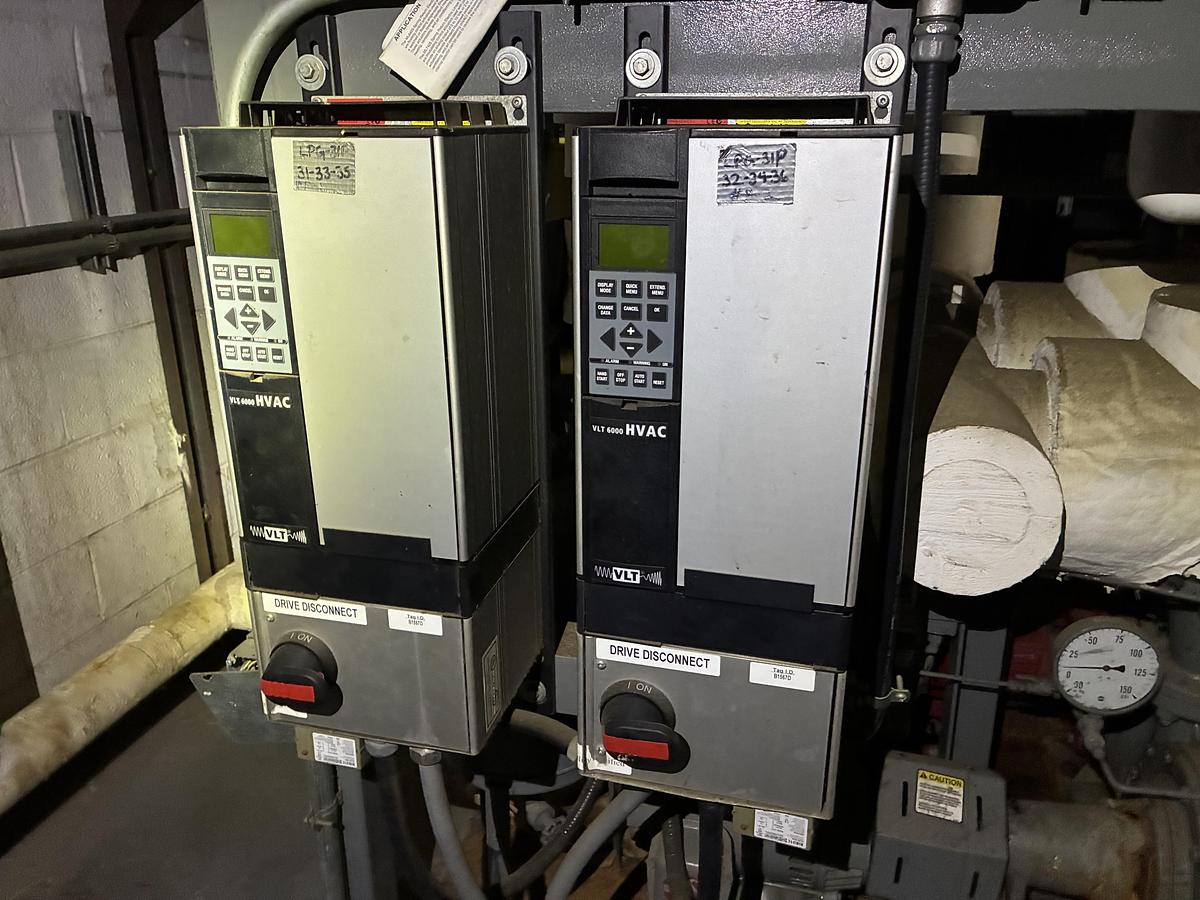 Used Industrial VFD-Controlled Pump System with Dual Danfoss Drives