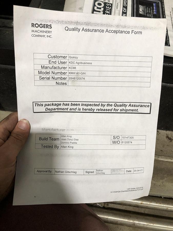 Used Kobelco Oil-Free Rotary Screw Air Compressor KNWA1-G/H