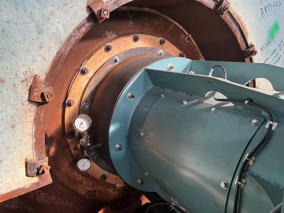 Used Burnham 700 HP 150 PSI Industrial Steam Boiler - 3P-700-50-LB with Cleaver Brooks Controls