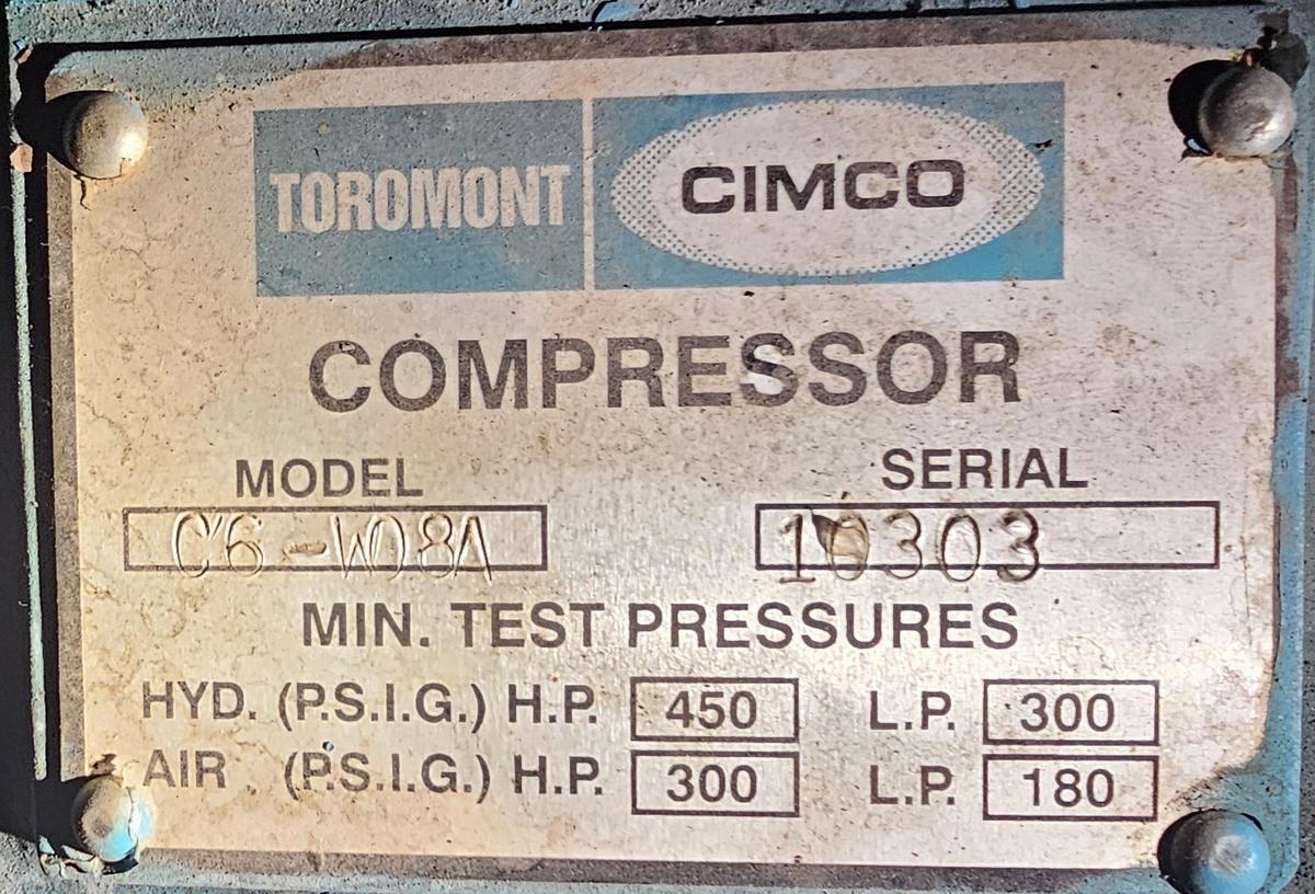 Used Toromont CIMCO Industrial Refrigeration System - 300 Ton Capacity with Heat Exchangers (2010)