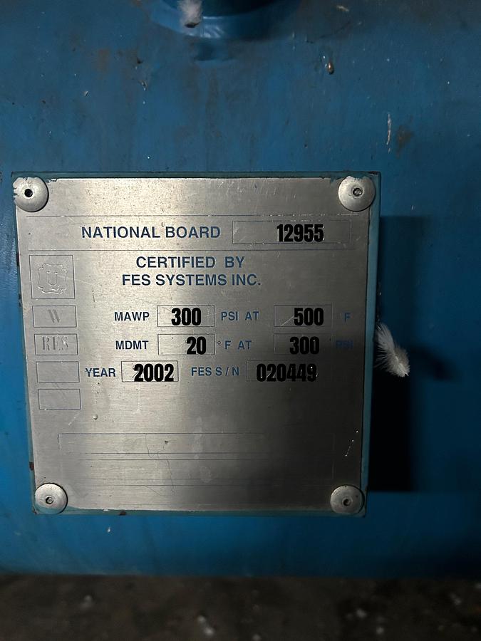 Used FES / GEA Industrial Ammonia Screw Compressor Package Natural Refrigerant R-717 2002