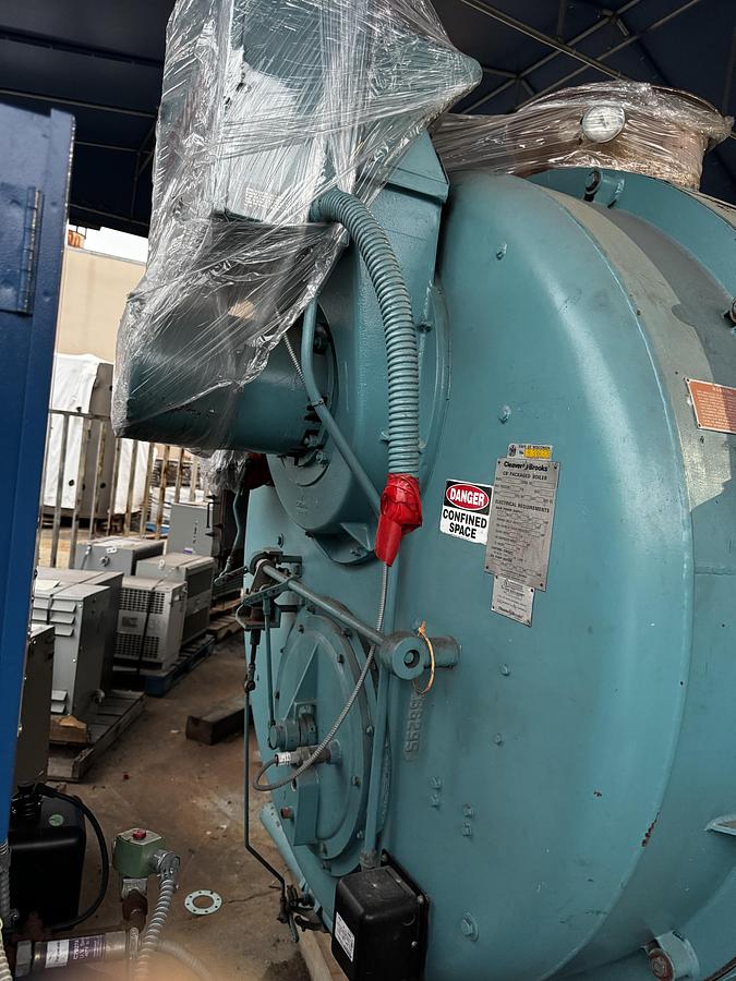 Used Cleaver Brooks 200HP 250PSI Packaged Steam Boiler CB 700-200 Natural Gas 1988