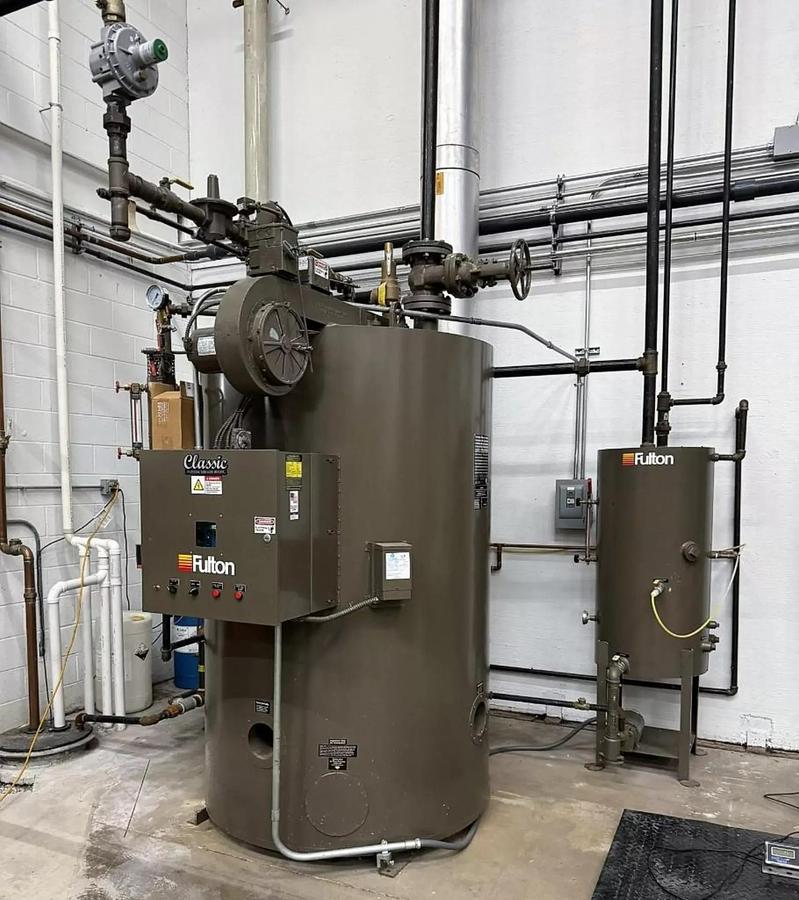 Used Fulton 50HP 150PSI Classic Vertical Tubeless Steam Boiler - Model FB-050-A - Natural Gas - 2017
