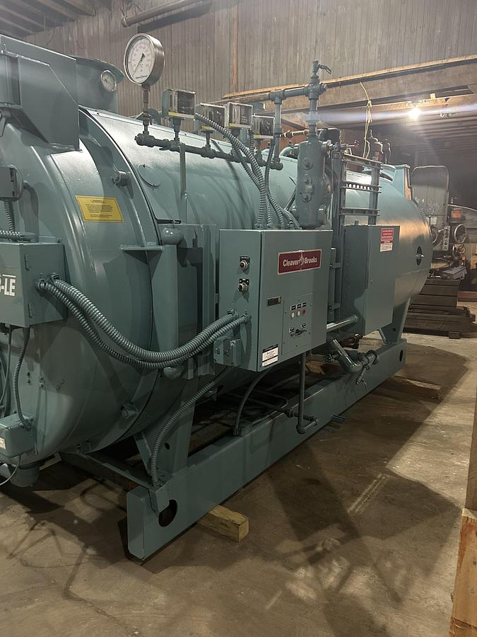 Used 150 HP Cleaver Brooks 200 PSI Steam Boiler 1997– CB-I-700-150L...