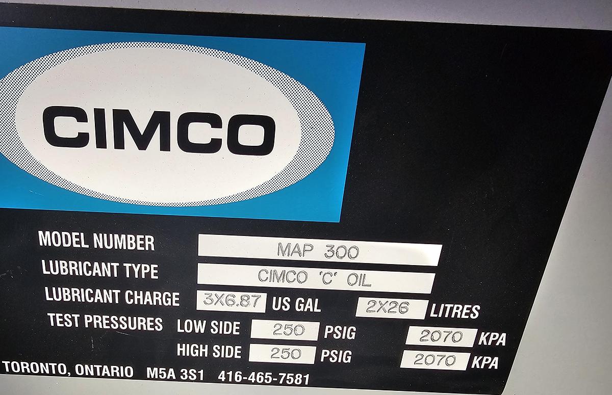 Used Toromont CIMCO Industrial Refrigeration System - 300 Ton Capacity with Heat Exchangers (2010)