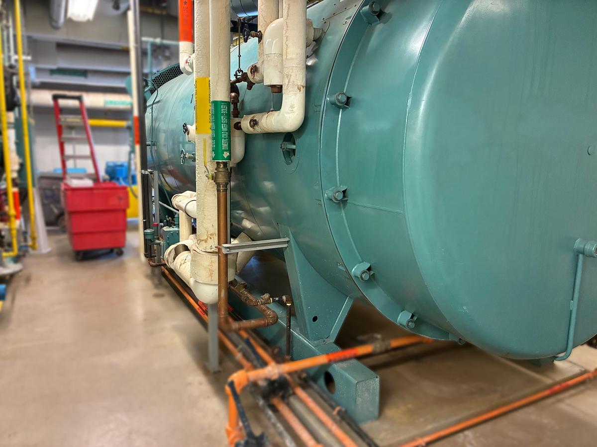 Used 2002 Cleaver Brooks CB 350 HP Steam Boiler – 15 PSI (Recently Serviced)