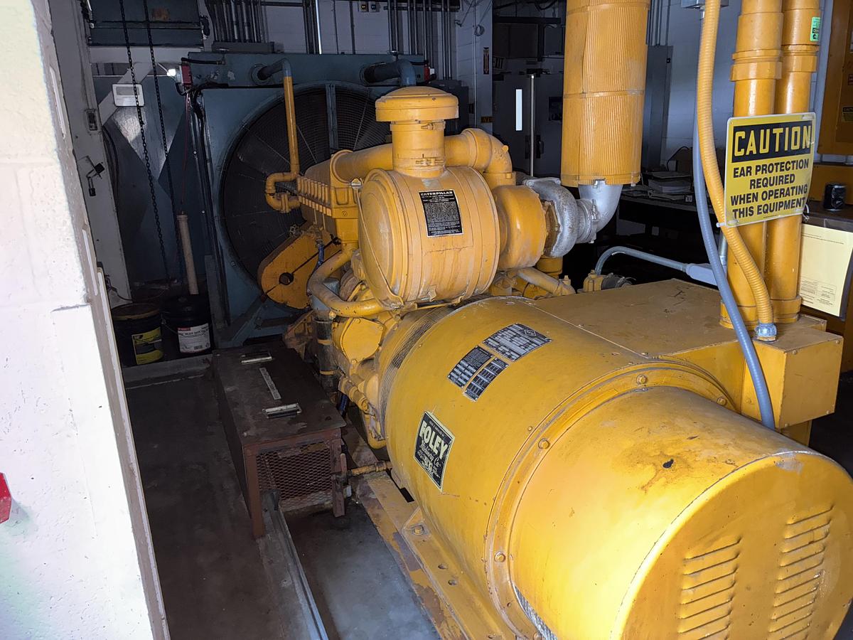 Used Caterpillar D343 Diesel Emergency Generator Set with KATO Engineering Alternator