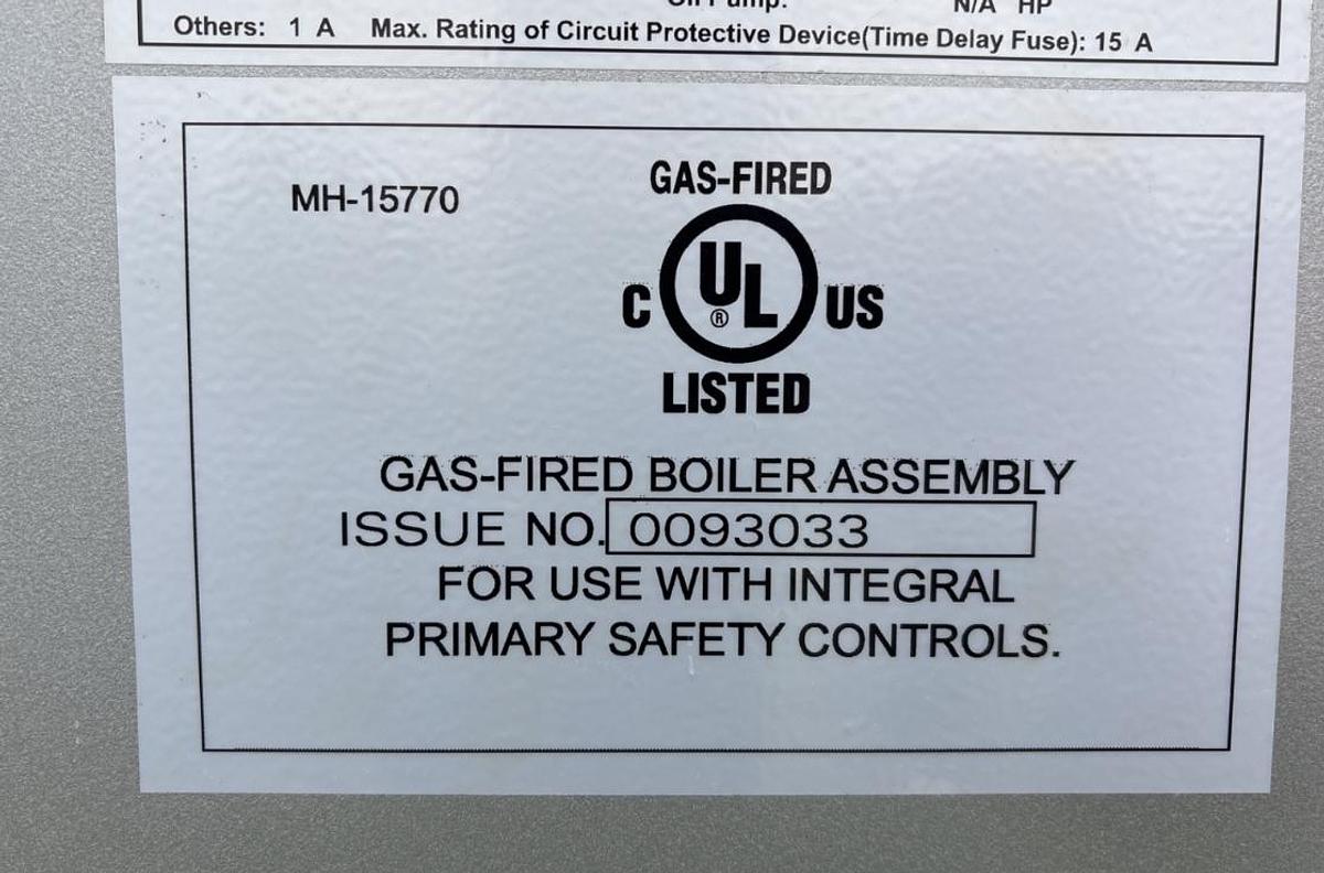 Used Miura 1,725 lb/hr High-Pressure Steam Boiler – 2022 EX-200-SGO