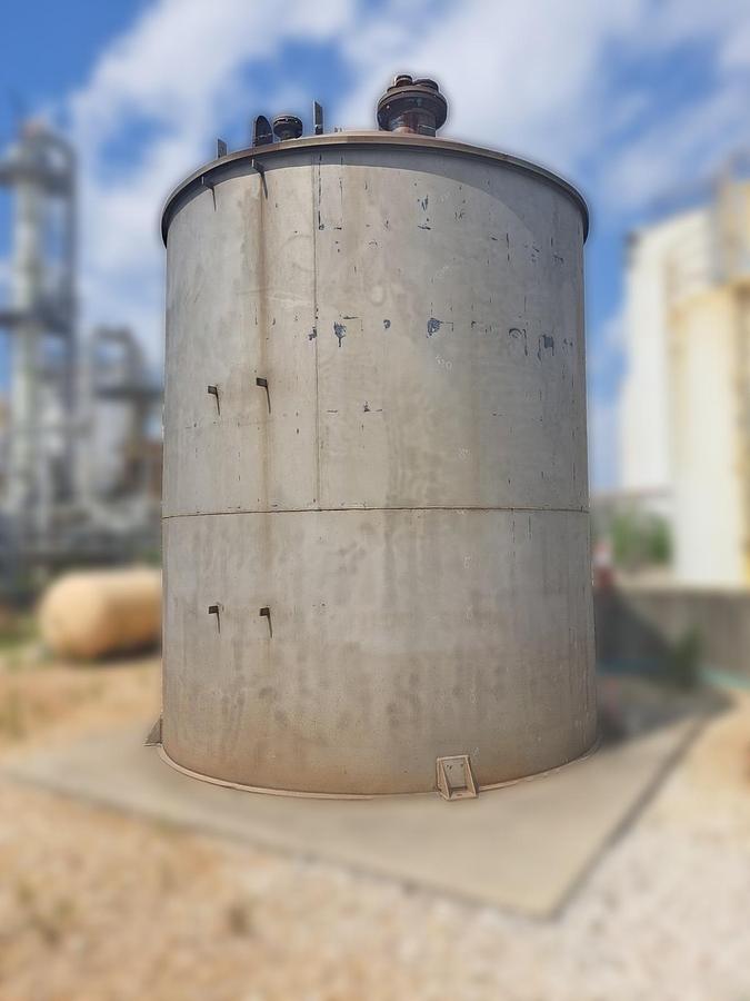 Used Sabine Steel 14,750 Gallon Stainless Steel Spent Carbon Slurry Tank (1978)