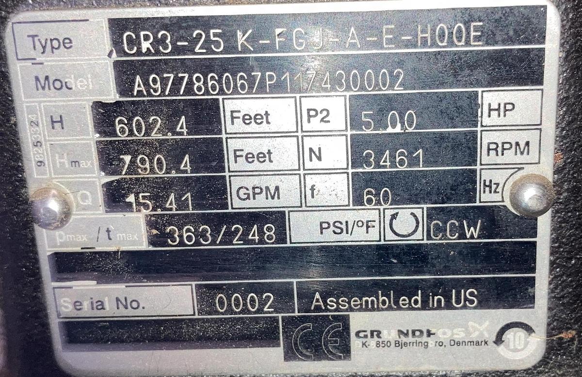 Used Cleaver-Brooks 100 HP 300 PSI Steam Boiler System + Feedwater Tank (2015)